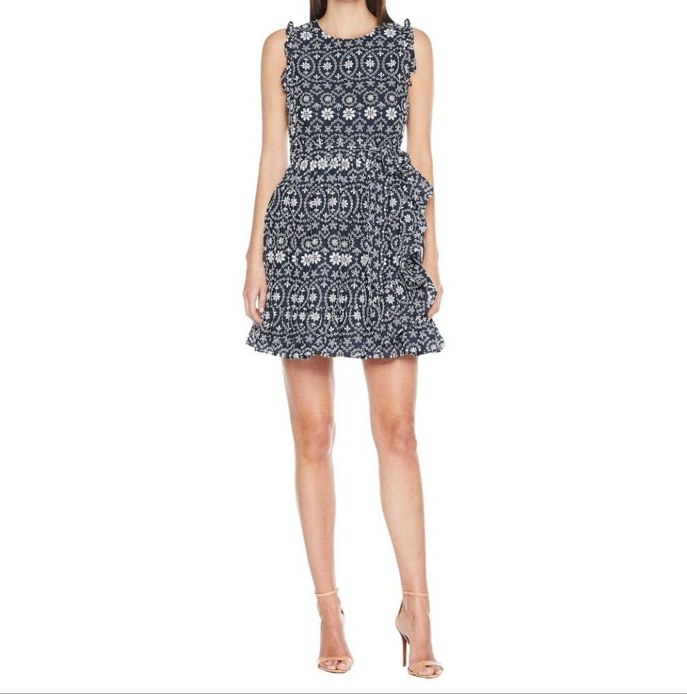 Kate Spade Navy and White Floral Dress